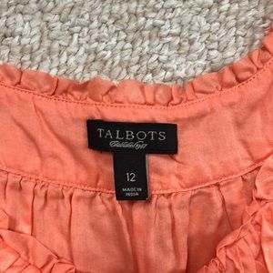 Talbots Peach Sleeveless top